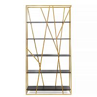 стеллаж powell gold черный дуб в Нижневартовске