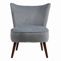 кресло vermont chair серо-синий велюр р в Нижневартовске