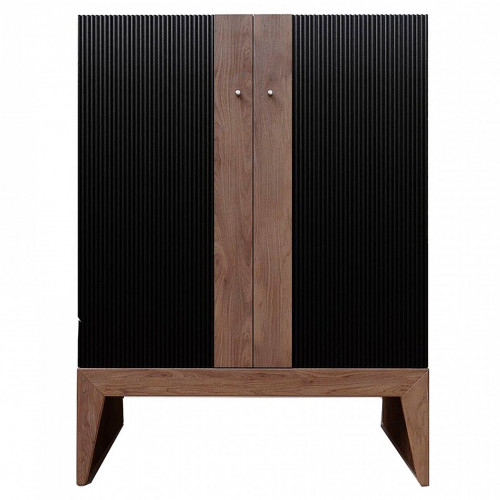 буфет черный полоска 90х40х120 srip в Нижневартовске