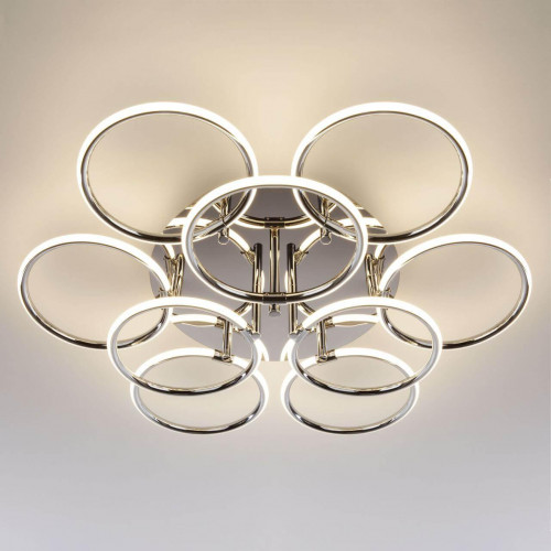 потолочная светодиодная люстра eurosvet impulse 90069/9 хром в Нижневартовске