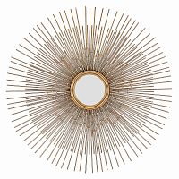 зеркало-солнце золотое металлическое диаметр 92 см lombardia в Нижневартовске