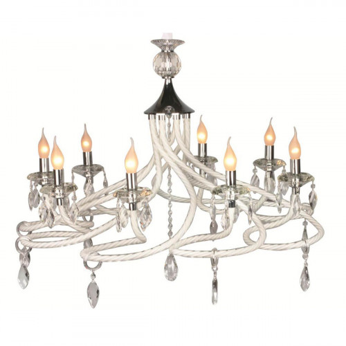 подвесная люстра omnilux oml-34303-08 хром в Нижневартовске