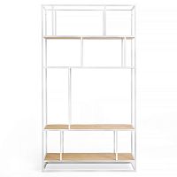 стеллаж makella white светлый дуб в Нижневартовске