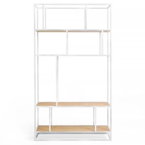 стеллаж makella white светлый дуб в Нижневартовске