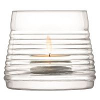 подсвечник стеклянный с рельефом для чайной свечи groove, 7 см в Нижневартовске