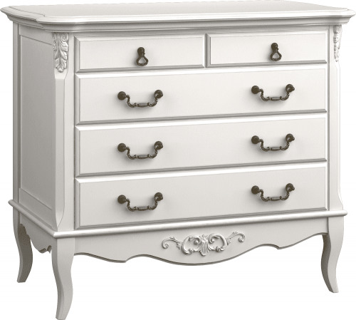 комод 5 ящиков aletan-provence слоновая кость, эффект старения в Нижневартовске