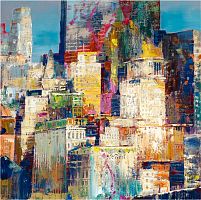 картина маслом мегаполис в Нижневартовске