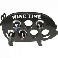 стеллаж для бутылок piggy черный в Нижневартовске