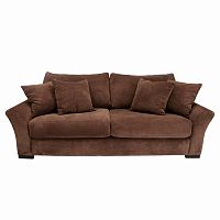 диван toby трехместный прямой коричневый в Нижневартовске