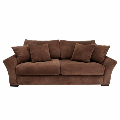 диван toby трехместный прямой коричневый в Нижневартовске