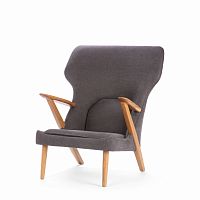 кресло little bear серое с коричневым в Нижневартовске