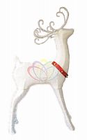 синтетическая 3d фигура олень с красной лентой, 122 см в Нижневартовске