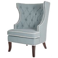 кресло мягкое с ушами бирюзовое gramercy club chair в Нижневартовске