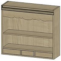 шкаф с полками навесной поместье с состариванием поместье с узором в Нижневартовске