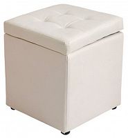 пуф шарм-дизайн евро с ящиком экокожа беж в Нижневартовске