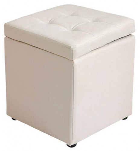 пуф шарм-дизайн евро с ящиком экокожа беж в Нижневартовске