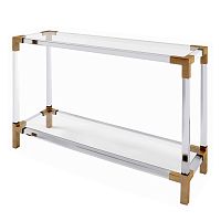 консоль mykonos от delight collection прозрачная с золотом в Нижневартовске