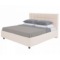 кровать двуспальная 160х200 светло-бежевая wales в Нижневартовске