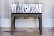 прикроватная тумбочка серебристая one static в Нижневартовске