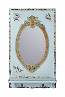 зеркало настенное с полкой в деревянной оправе geoffrey в Нижневартовске