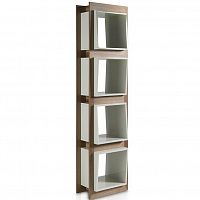 стеллаж equilibrio белый ,орех от angel cerda в Нижневартовске