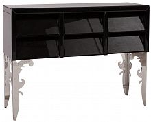 консоль черная на зеркальных ножках fantome в Нижневартовске