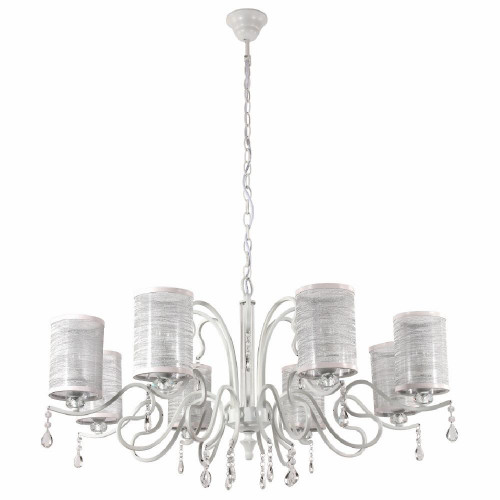 подвесная люстра crystal lux elisa white sp8 в Нижневартовске