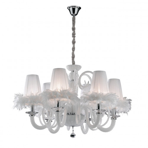 люстра дизайнерская spokenlanguage хром белая в Нижневартовске