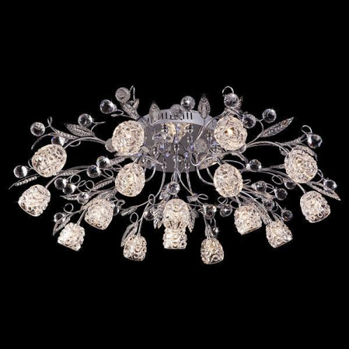 потолочная люстра eurosvet 5120/16 хром/синий+красный+фиолетовый в Нижневартовске