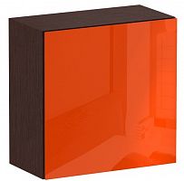 шкаф-пенал cubo венге с оранжевым в Нижневартовске