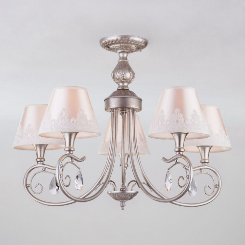 потолочная люстра eurosvet incanto 60069/5 серебро в Нижневартовске