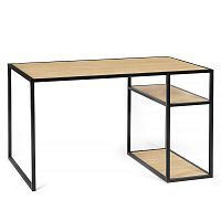 рабочий стол romero светлый дуб на темном каркасе в Нижневартовске