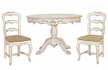 стол и 2 стула марсель молочно-белый в Нижневартовске