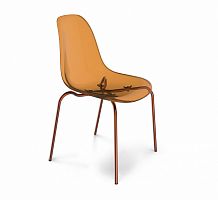 стул dsr прозрачный кофейный s30 (eames style) в Нижневартовске