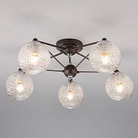 потолочная люстра eurosvet karo 70077/5 графит в Нижневартовске