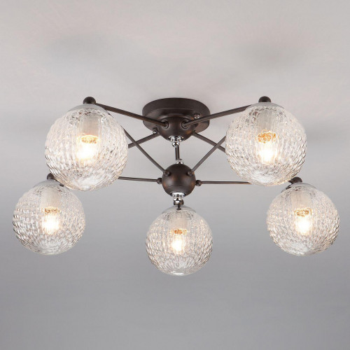 потолочная люстра eurosvet karo 70077/5 графит в Нижневартовске