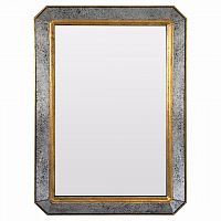 зеркало серебряное прямоугольное со скошенными углами и золотым бордюром royal happiness gold в Нижневартовске