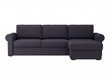 диван peterhof угловой раскладной серый с оттоманкой с емкостью для хранения в Нижневартовске