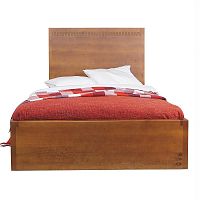 кровать полутораспальная дизайнерская 125х210 коричневая gouache birch в Нижневартовске