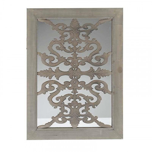 зеркальное панно прямоугольное в бежевой раме cvadrat в Нижневартовске