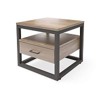 тумба neo loft шпон дуб натуральный/черный в Нижневартовске