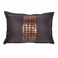 декоративная подушка handwork exclusive прямоугольная коричневая в Нижневартовске