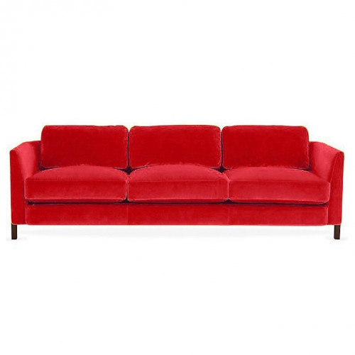 диван grape прямой красный в Нижневартовске