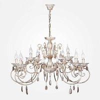 подвесная люстра eurosvet джованни 10009/12 белый с золотом в Нижневартовске