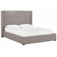 кровать двуспальная 160х200 серая lemann в Нижневартовске