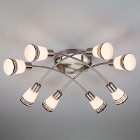 потолочная люстра eurosvet jenna 30131/8 сатин-никель в Нижневартовске