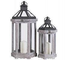 подсвечник-фонарь деревянный большой birdhouse hurricane, 71 см в Нижневартовске