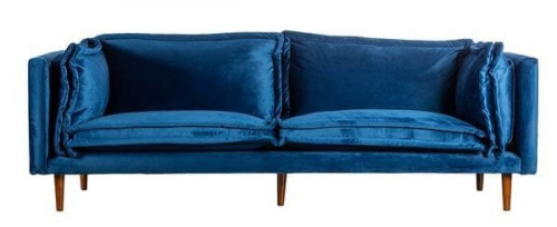 диван charlotte прямой синий в Нижневартовске