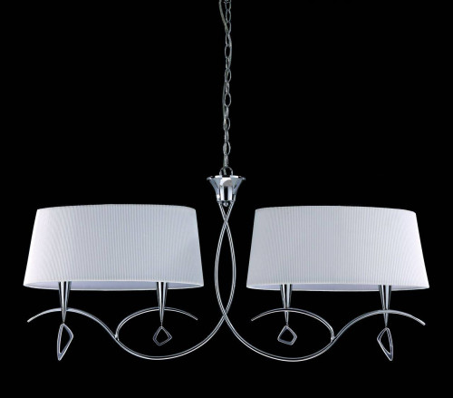 подвесная люстра mantra mara chrome - white 1642 в Нижневартовске
