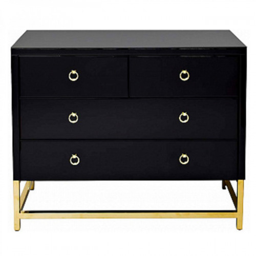комод classic black черный, золото в Нижневартовске